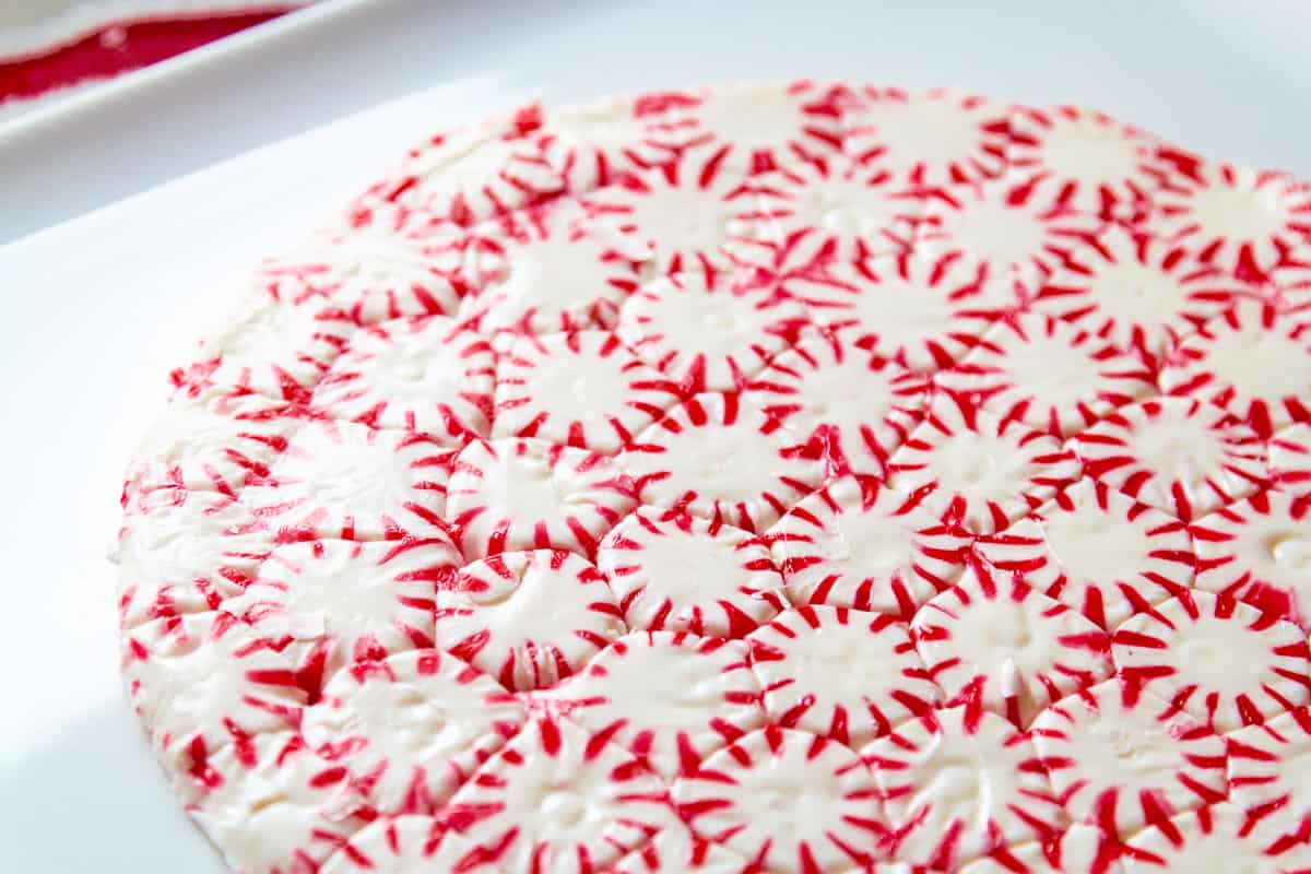 Peppermint Christmas Candy Plate Diy In 20 Minutes Delicious Table