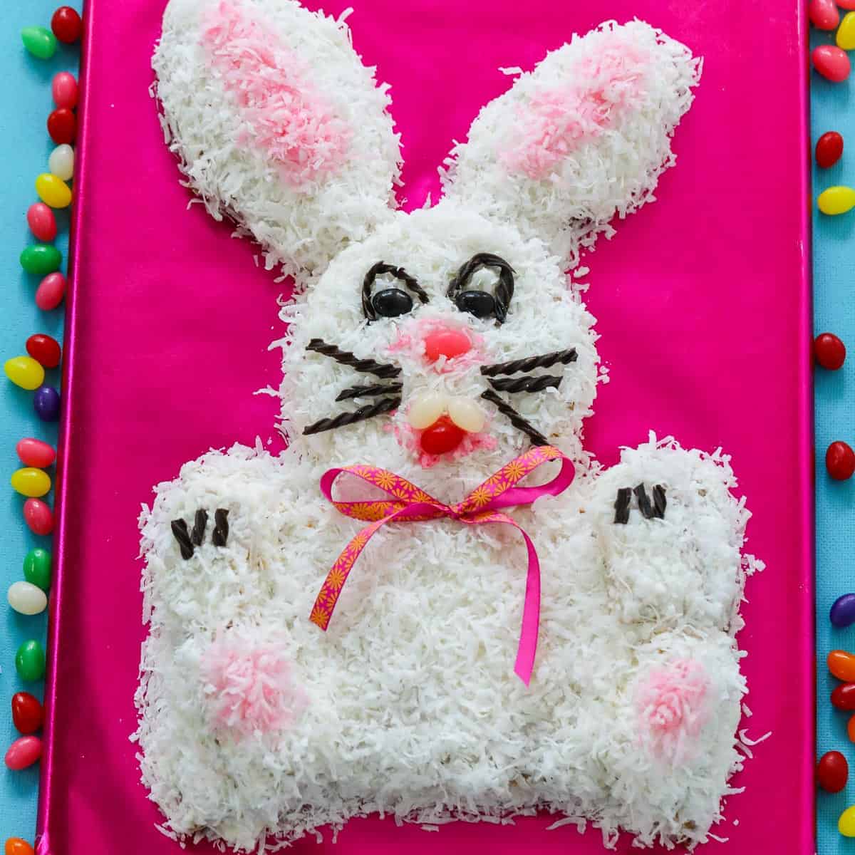 Hop Little Bunny Cake - Ribbons & Balloons