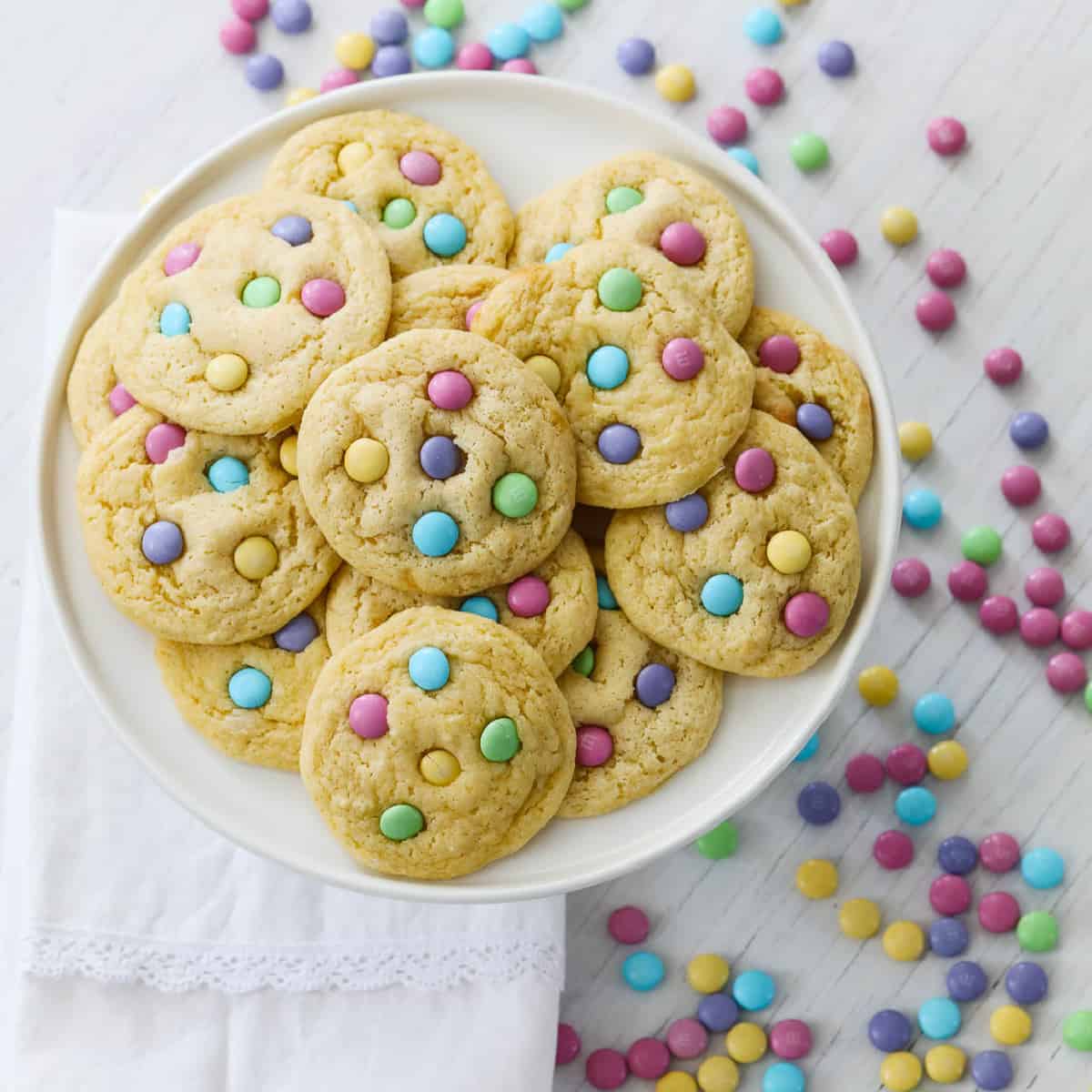 Birthday Cake Cookies (Funfetti Cake Mix Cookies) - Mae's Menu