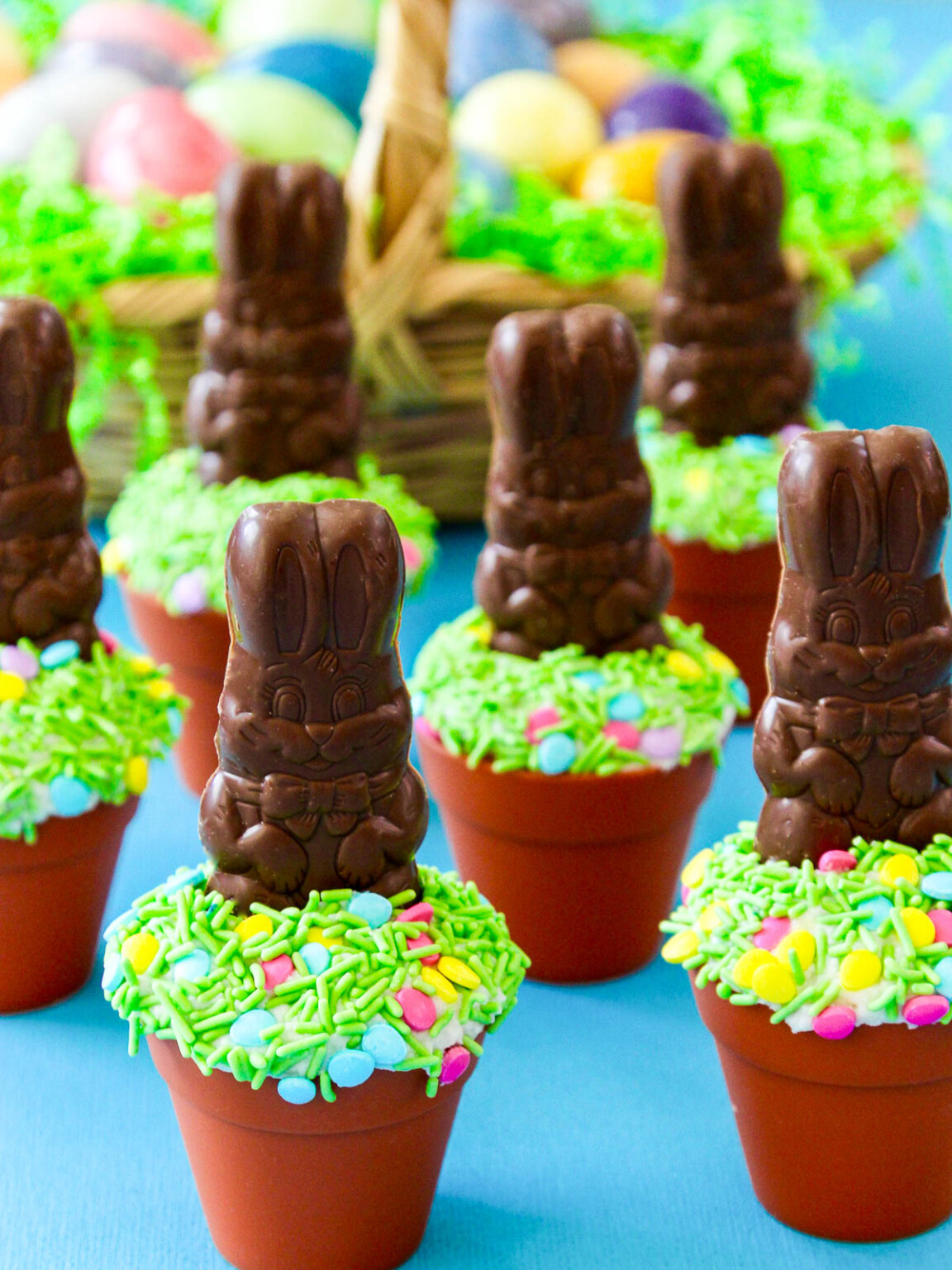 Easy Chocolate Easter Bunny Cupcakes | Delicious Table