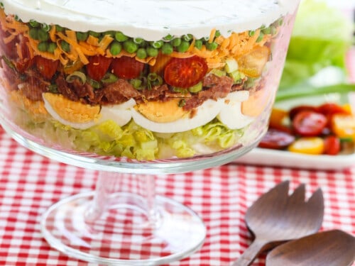 7 Layer Salad in a Jar - Kirbie's Cravings