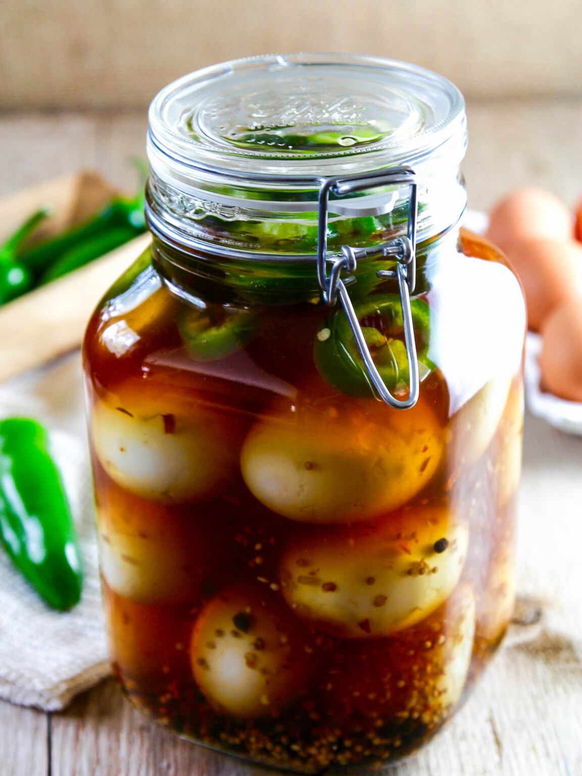 Pickled Eggs With Jalapeno Recipe - Design Corral