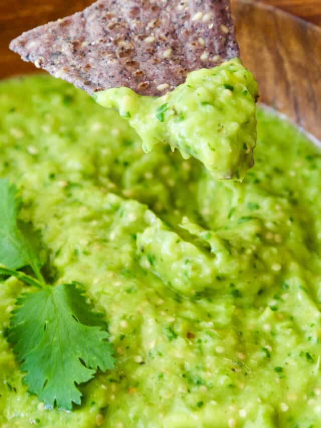 Avocado Salsa Recipe (Green Taco Sauce) - Delicious Table