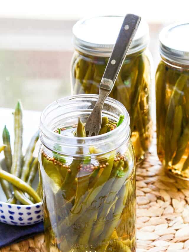 Pickled Green Beans Recipe (Dilly Beans) - Delicious Table