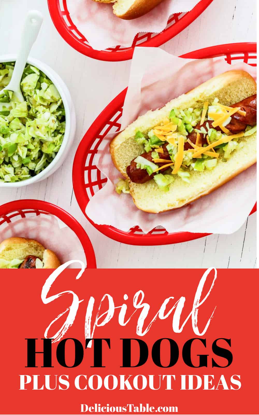 Spiral Cut Grilled Hot Dog Recipe Delicious Table