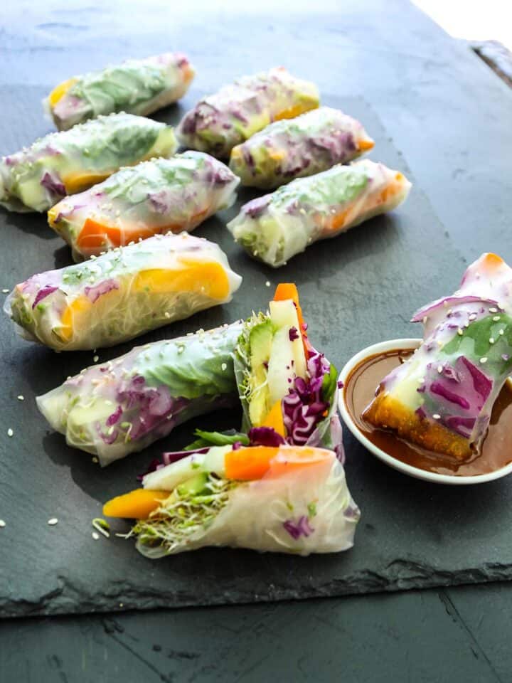 Vegetable Spring Rolls Recipe - Delicious Table