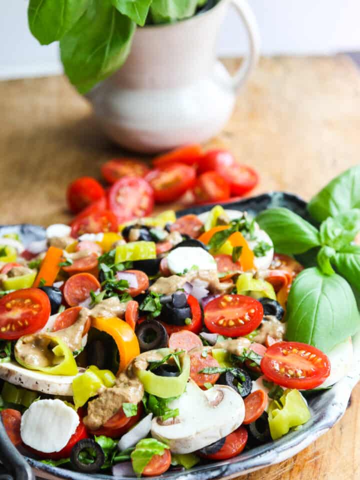 Pizza Salad Recipe - Delicious Table