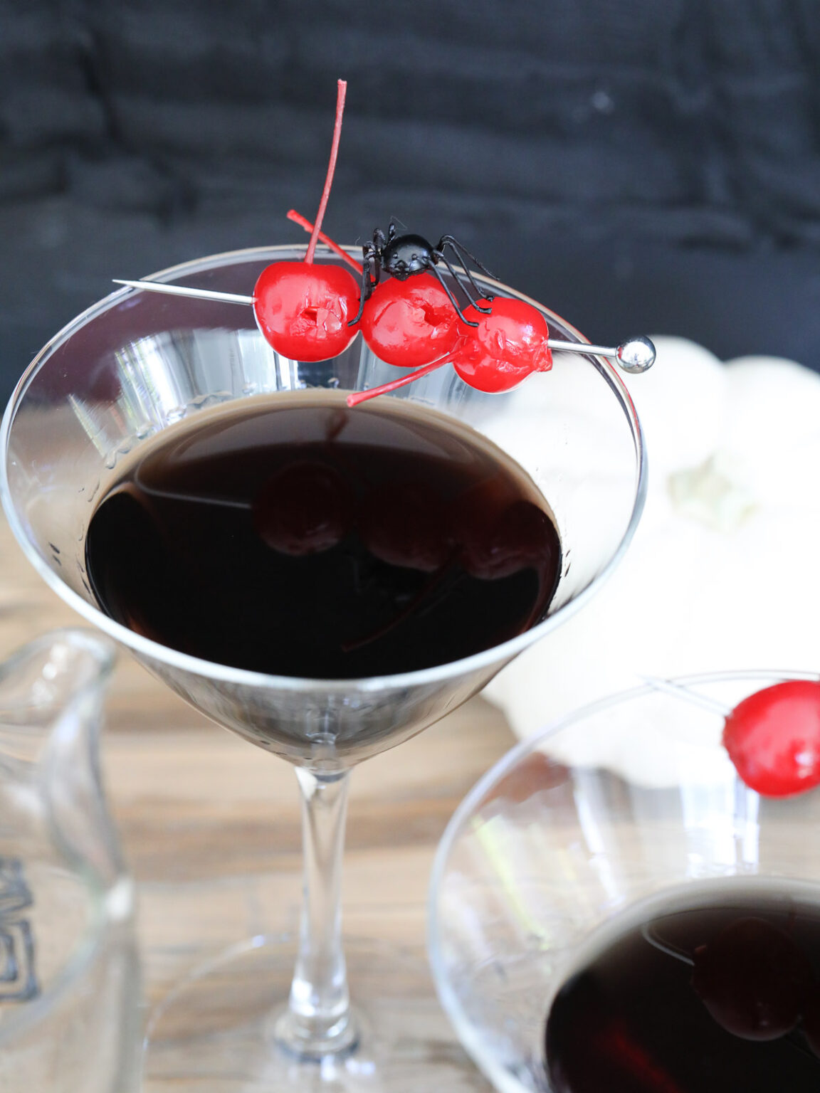 Halloween Black Martini Cocktail Recipe - Delicious Table