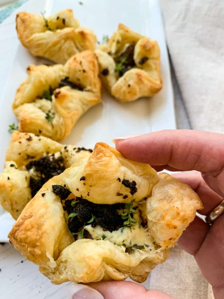 Beef Wellington Appetizers Recipe Delicious Table   Lady Holding A Beef Wellington Appetizers Baked Out Of Oven 720x960 