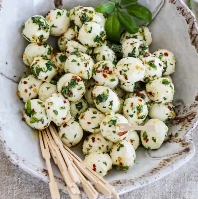 Marinated Mozzarella Balls Recipe Delicious Table