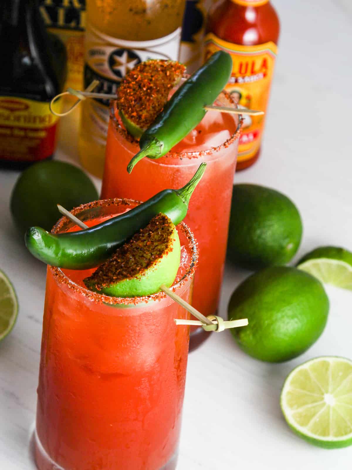 Easy Michelada Cocktail Recipe (Beer Bloody Mary)