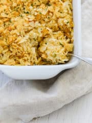 Cheesy Potato Casserole (Funeral Potatoes) - Delicious Table