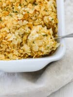 Cheesy Potato Casserole (Funeral Potatoes) - Delicious Table